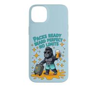 Packes Ready Beard Perfect No Limts Gorilla Men Trip Summer Case for iPhone 14 Plus