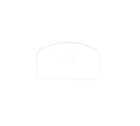 Packet of 5 units of Large Square Headed Identifying Key caps for Yale Keys … (White Yale5)