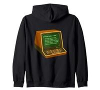 Packet Radio Chat Vintage Terminal Zip Hoodie