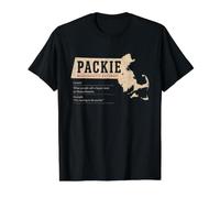 Packie Massachusetts Dictionary Boston Slang Local Humor Value Graphic T-Shirt, Men, Black, L