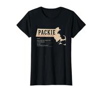 Packie Massachusetts Dictionary Boston Slang Local Humor Value Graphic T-Shirt, Women, Black, XS