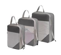 Packing Cubes 5/3Pc/Set Travel Storage Bag Waterproof Large Capacity Luggage Clothes Sorting Packing Cubes Suitcases Organizer Set(3pcs-Gray)
