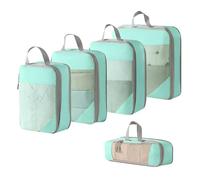 Packing Cubes 5/3Pc/Set Travel Storage Bag Waterproof Large Capacity Luggage Clothes Sorting Packing Cubes Suitcases Organizer Set(5pcs-Blue)