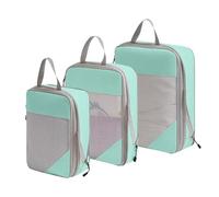 Packing Cubes 5/3Pc/Set Travel Storage Bag Waterproof Large Capacity Luggage Clothes Sorting Packing Cubes Suitcases Organizer Set(3pcs-Blue)