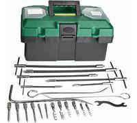 Packing Extractor Set, 23-Piece Steel Alloy Tool Kit, Flexible Shaft Corkscrew Pulling Hook for Gland Packing Extraction and Removal, Complete Toolbox Set