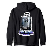 Packing For The Moon #2028 Zip Hoodie