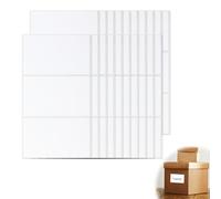 Packing Labels for Moving House - 60 Large Removable Sticky 102x62mm (4x2.4”) White, Removable, Waterproof, Easy Peel Off Storage Box Stickers, Multipurpose for Household & Moving Boxes