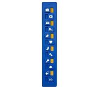 Packing List, Travel Checklist, Packing Reminder, 24 Slider, Portable Compact Design, Visual Checklist System, Waterproof and Easy to Clean, for Vacation Camping Business Trip