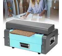 Packing Paper Shredder Machine for Express Packaging, Cardboard Slitting Mesh Strip Cutter with Rotary Switch, Efficient Waste Carton Recycling Tool