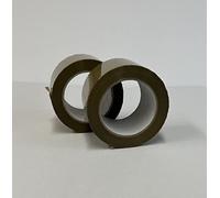 Packing Tape Rolls 75MM x 132M Brown. This Heavy Duty Brown Packing Tape is 3'' Wide Provides a Strong, Secure and Sticky Seal for your Boxes, Made from 85% Recycled Materials (2)