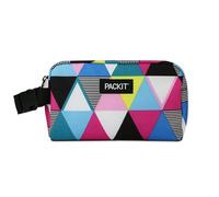 PackIt AMZ-SX-TST Freezable Snack Box, Triangle Stripes, Exterior Polyester, Interior: 100% PEVA