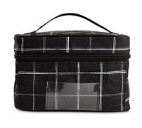 PackIt Freezable Bottle Cooler for Breastmilk and Formula, Black Grid, Built with EcoFreeze® Technology, Collapsible, Reusable, Zip Closure and Top Handle, Fits up to Four, 5 oz Bottles