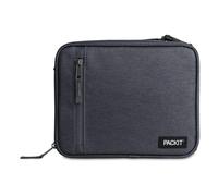 PackIt Freezable Classic Lunch Box City Charcoal Built with EcoFreeze Technology Collapsible Reusable Zip Closure With Fron