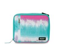 PackIt Freezable Classic Lunch Box, Tie Dye Sorbet, Built with EcoFreeze Technology, Collapsible, Reusable, Zip Closure With Zip Front Pocket and Buckle Handle, Designed for Lunches