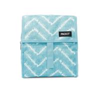 PackIt AMZ-PC-ATD Freezable Lunch Bag with Zip Closure, Aqua Tie Dye, Fabric