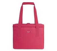 PackIt Freezable Market Tote, Magenta, Built with EcoFreeze Technology, Collapsible, Reusable Grocery Tote Bag, Zip Closure, Dual Handles, for Transporting Fresh Groceries, Perishables, and Drinks
