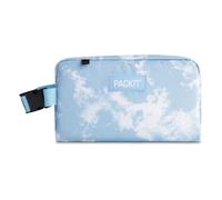 PackIt Freezable Snack Box, Blue Sky, Built with ECOFREEZE Technology, Collapsible, Reusable, Zip Closure with Buckle Handle, Designed for Work Snacks, Fresh Snacks On The Go, Adults, and All Ages