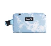 PackIt Freezable Snack Box, Blue Sky, Built with ECOFREEZE Technology, Collapsible, Reusable, Zip Closure with Buckle Handle, Designed for Work Snacks, Fresh Snacks On The Go, Adults, and All Ages
