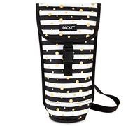 PackIt Freezable Wine Bag, Celebration Dot, Built with EcoFreeze Technology, Foldable, Reusable, Shoulder Strap with Buckle Closure, Perfect for Adults and Drinks On-the-Go