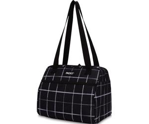 PackIt Hampton Grid Lunch Cooler Bag - Freezable Picnic Cool Bag fold Flat and Freeze
