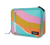 PackIt PKO-CB-RET Freezable Classic Lunch Box, Retro Wave, Polyester
