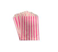 Packitsafe 1000 x Pink Candy Bags 7x9 Inch, Paper Stripped Stripe Bag, Party Sweets Bags