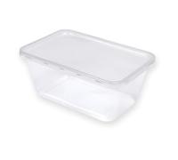 PACKLIO 25 1000ml Microwave Containers with Lids | Food Grade BPA Free Plastic Tubs | Microwave Dishwasher Freezer Safe | Food Storage Meal Prep Lunch Box Kitchen Takeaway