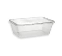 PACKLIO 25 750ml Microwave Containers with Lids | Food Grade BPA Free Plastic Tubs | Microwave Dishwasher Freezer Safe | Food Storage Meal Prep Lunch Box Kitchen Takeaway