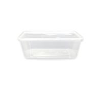 PACKLIO 50 650ml Microwave Containers with Lids | Food Grade BPA Free Plastic Tubs | Microwave Dishwasher Freezer Safe | Food Storage Meal Prep Lunch Box Kitchen Takeaway