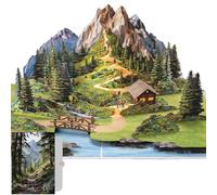 PACKLIST® 3D Pop Up Mountain & Hiking Card - Original Money Wallet & Gift Voucher Envelope for Travel or Outdoor Gear - Ideal for Birthday, Retirement & Adventurers!