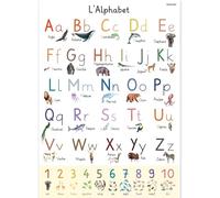 PACKLIST Alphabet French Poster with Fun Animals for Easy Learning - Perfect for Decorating Kids' Rooms and Classrooms