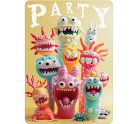PACKLIST® Birthday and Party Invitation Cards - 12 Customizable Cards with Monster Design for Your Celebration! With these invitations, every party will be a success. Let’s PARTY!