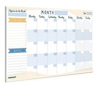 PACKLIST Monthly Planner Pad A4 for Home, Study, Work & Family Plans - Efficient Planner: Organize Your Schedule, Set Goals and Boost Productivity with this Comprehensive and User-Friendly Planner