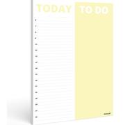PACKLIST® Undated Daily Planner A4: Day per Page Agenda with Schedule, Tasks & TO DO TODAY. Ideal Daily Organiser for productivity. Organise your day effectively!