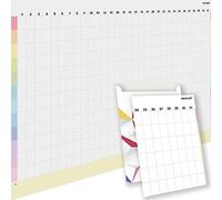 PACKLIST® Undated Yearly Wall Planner, Customisable - Large A1 (84x60 cm) Yearly Calendar Poster. Annual Planner to Boost Family, Study, and Work Organisation.