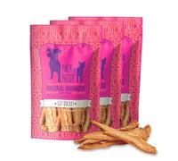 PACK'N PRIDE Dog Treats, 3x100g Freeze-Dried Duck Strips
