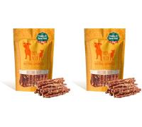 PACK'N PRIDE Dog Treats with Carrots, 2 Pack*320g Rawhide Free Dog Chews with Chicken Breast Meat, Low-Fat, High in Protein