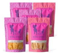 PACK'N PRIDE Freeze Dried Dog Treats, 5 * 100g Chicken & Duck Variety Pack | Real Meat Training Treats, Low Fat Snacks, High Protein Dog Chews for Small & Medium Dogs, Easy to Digest