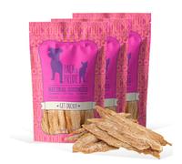 PACK'N PRIDE Natural Dog Treats, 3x100g Freeze-Dried Duck Fillets | Low-fat Dog Chews for Small & Medium Dogs, Pure Duck Jerky, Grain-free, Easy to Digest, Hypoallergenic Dog Treats