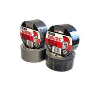 PACKnSELL Duct Tape Ultimate Cloth Tape Black Silver 50mm x 25m, The Ultimate High Strength Waterproof Gaffer and Duct Adhesive Cloth Repair Tape (2, Black)