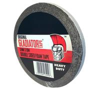 PACKnSELL Gladiator® (5 Pack) Double Sided Foam Tape Black Heavy Duty (12mm x 10m) Number Plate Sticky Adhesive Mounting Tape Waterproof for Automotive, Mounting, LED. Permanent Strong Glue