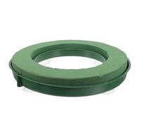 Packool 11.2 in / 28.5 cm Reinforced Circle Holder, Floral Florist Flower Mud, Suction Cup Mounted, DIY Fresh Flower Mud Foam Tray for Wedding & Ceremony Decor, Wedding Car Floral Decoration