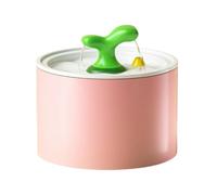 Packool 50.7 oz Large Capacity Pet Water Dispenser with 5-Stage Filtration, Ceramic Cat Water Fountain, Quiet Automatic Drinking Bowl with Cute Tree Sprout Design, Electric Pet Fountain
