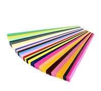 Packool 540 Pcs Star Paper Chain Strips, Decorative for Paper Craft Materials, Friendship Gifts, 27 Colors Gradient Origami Paper, 8.6 x 0.4 in / 21.8 x 1 cm DIY Crafts Chain Strip