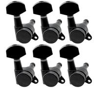 Packool 6 Pcs Guitar Locking Tuners, Sealed Self-Locking Tuning Pegs, Alloy and Plastic, Compatible with Stratocaster Electric Guitars, 13/32 in (10 mm) Peg Holes, Includes Washers and Screws