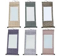 Packool Blank Chinese Rice Paper Scrolls for Painting and Writing, 6 Pcs Calligraphy Hanging Scrolls, Traditional Mounting Art Paper with Dragon Pattern