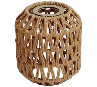 Packool Bohemian Lamp Shade, Handwoven Light Fixture Cover 5.1 x 5.9 in / 13 x 15 cm, Paper Rope Woven Chandelier Lamp Shades, Rustic Pendant Lamp for Hotel, Home Decoration
