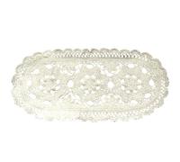 Packool Country Style Hollow-Out Weave Lace Crochet Tablecloth, Elegant Dresser Cover, Perfect for Rustic Farmhouse Decor, 11.81" x 27.56", Handcrafted Cotton Table Runner