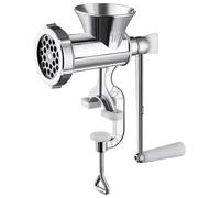 Packool Hand Crank Meat Grinder for Home Use, Large Capacity, Includes Sausage Stuffing Tubes, Tungsten Steel Blade, Ideal for Grinding Meat, Spices, and More, Manual Meat Grinder Stainless Steel