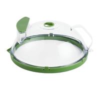Packool High Temperature Resistant Microwave Splatter Guard, Food Heating Lid with Integrated Handle, 10.2 x 4 in / 26 x 11 cm Plastic Cover, Splashproof Dish Cover